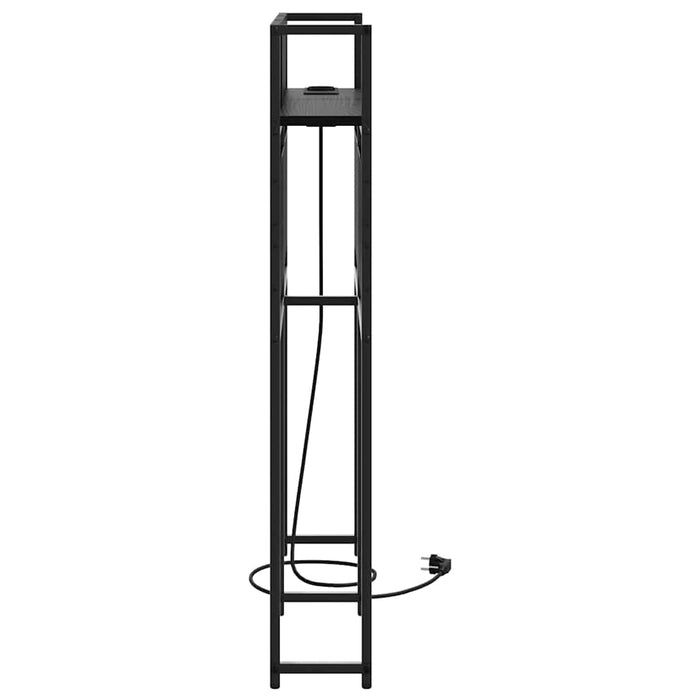 Tăblie de depozitare cu raft Stejar negru 90 cm Lemn compozit - WALTI WALTI