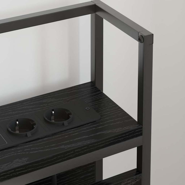Tăblie de depozitare cu raft Stejar negru 120 cm Lemn compozit - WALTI WALTI