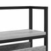 Tăblie de depozitare cu raft sonoma gri 160 cm Lemn compozit - WALTI WALTI