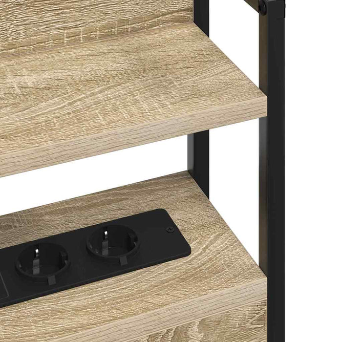 Tăblie de depozitare cu raft Stejar sonoma 80 cm Lemn compozit - WALTI WALTI
