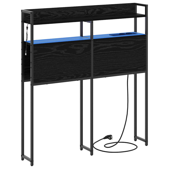 Tăblie de depozitare cu raft Stejar negru 90 cm Lemn compozit - WALTI WALTI