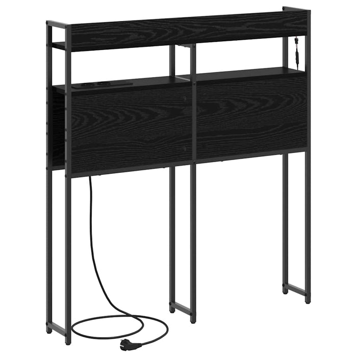 Tăblie de depozitare cu raft Stejar negru 90 cm Lemn compozit - WALTI WALTI
