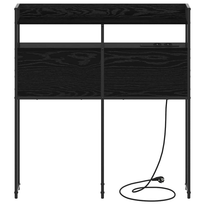Tăblie de depozitare cu raft Stejar negru 90 cm Lemn compozit - WALTI WALTI