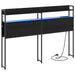 Tăblie de depozitare cu raft Stejar negru 120 cm Lemn compozit - WALTI WALTI