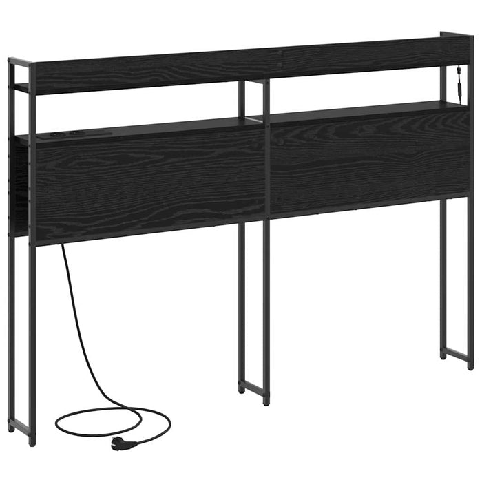 Tăblie de depozitare cu raft Stejar negru 120 cm Lemn compozit - WALTI WALTI