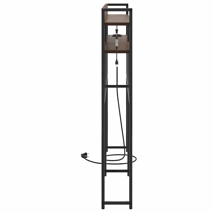 Tăblie de depozitare cu raft Stejar brun 135 cm Lemn compozit - WALTI WALTI