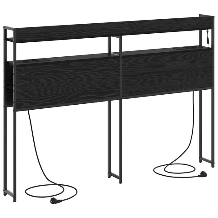 Tăblie de depozitare cu raft Stejar negru 140,5 x 15 x 98 cm - WALTI WALTI