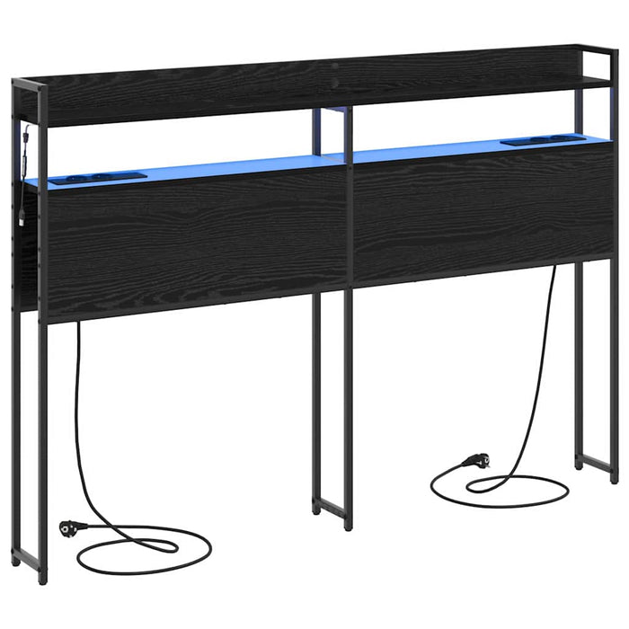 Tăblie de depozitare cu raft Stejar negru 150 cm Lemn compozit - WALTI WALTI