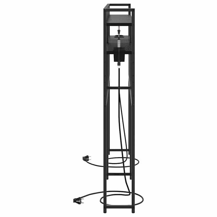 Tăblie de depozitare cu raft Stejar negru 150 cm Lemn compozit - WALTI WALTI