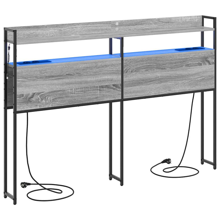 Tăblie de depozitare cu raft sonoma gri 160 cm Lemn compozit - WALTI WALTI