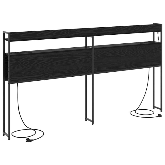 Tăblie de depozitare cu raft Stejar negru 180 cm Lemn compozit - WALTI WALTI