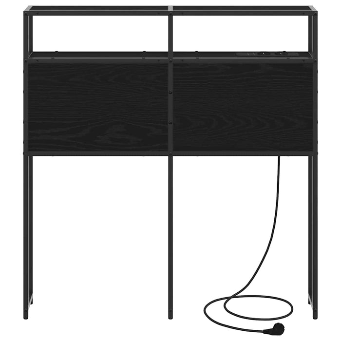 Tăblie de depozitare cu raft Stejar negru 75 cm Lemn compozit - WALTI WALTI