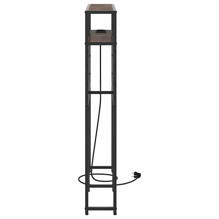 Tăblie de depozitare cu raft Stejar brun 75 cm Lemn compozit - WALTI WALTI