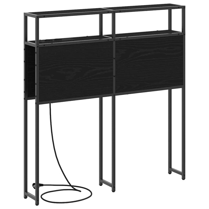 Tăblie de depozitare cu raft Stejar negru 80 cm Lemn compozit - WALTI WALTI