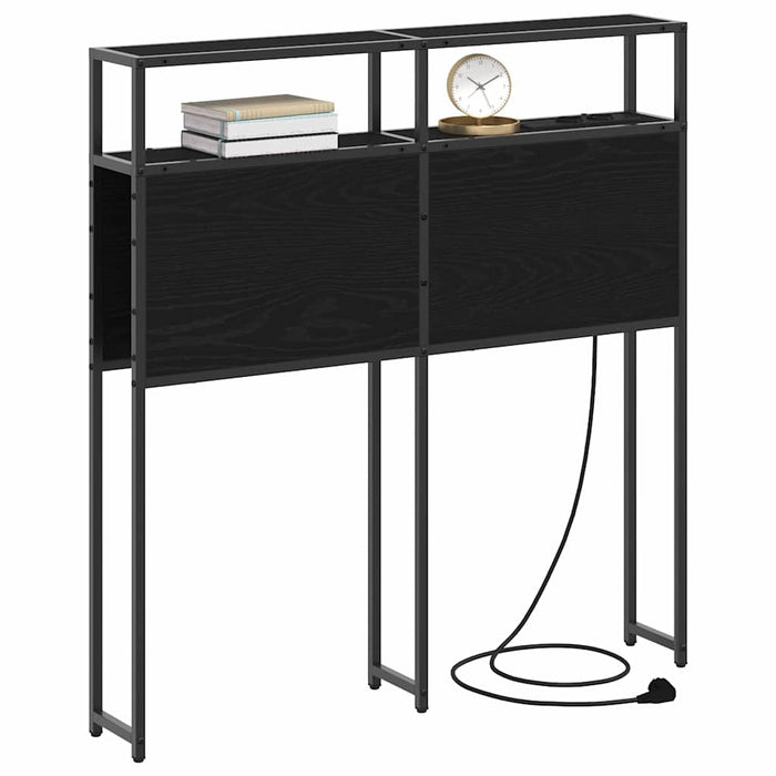 Tăblie de depozitare cu raft Stejar negru 80 cm Lemn compozit - WALTI WALTI