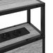 Tăblie de depozitare cu raft sonoma gri 90 cm Lemn compozit - WALTI WALTI