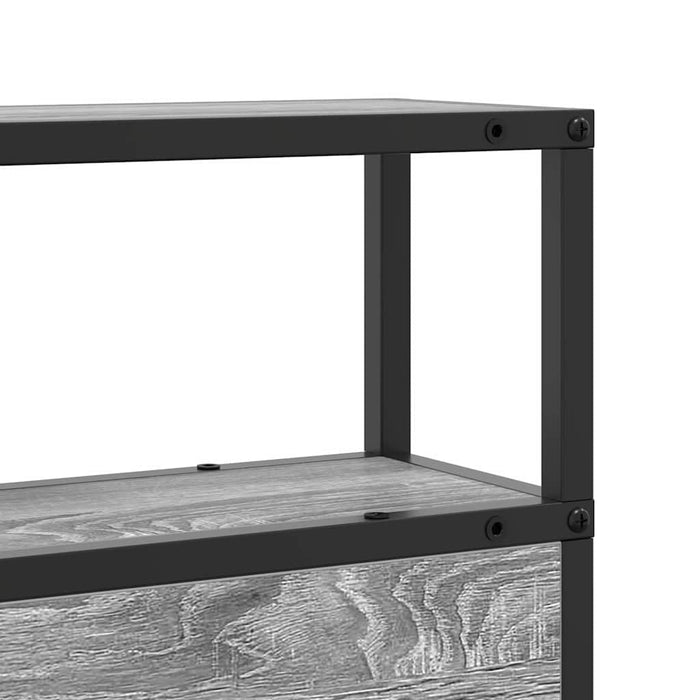Tăblie de depozitare cu raft sonoma gri 90 cm Lemn compozit - WALTI WALTI