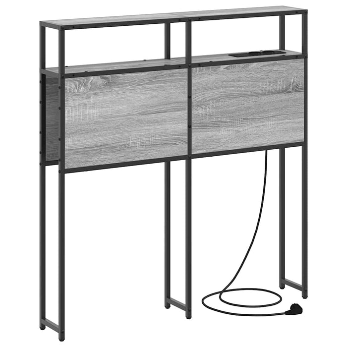 Tăblie de depozitare cu raft sonoma gri 90 cm Lemn compozit - WALTI WALTI