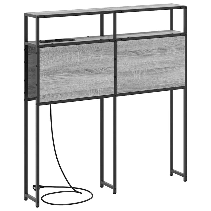Tăblie de depozitare cu raft sonoma gri 90 cm Lemn compozit - WALTI WALTI