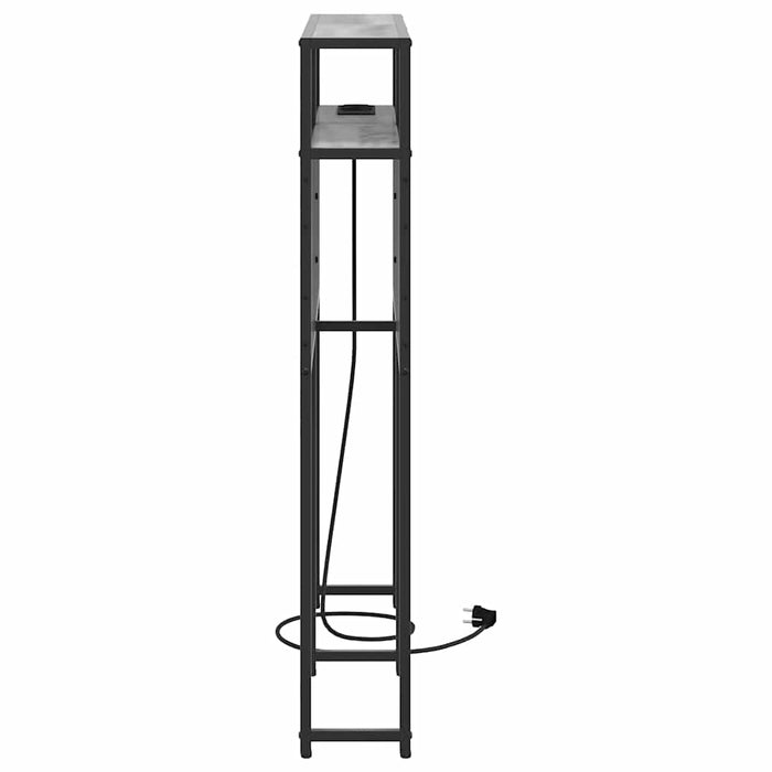 Tăblie de depozitare cu raft sonoma gri 90 cm Lemn compozit - WALTI WALTI