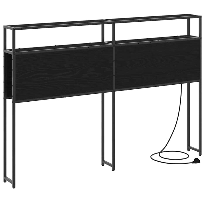 Tăblie de depozitare cu raft Stejar negru 120 cm Lemn compozit - WALTI WALTI