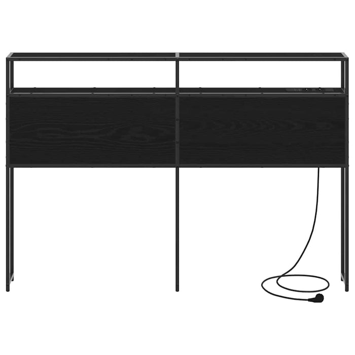 Tăblie de depozitare cu raft Stejar negru 120 cm Lemn compozit - WALTI WALTI