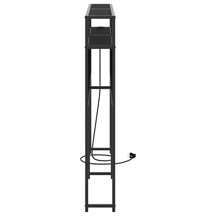 Tăblie de depozitare cu raft Stejar negru 120 cm Lemn compozit - WALTI WALTI