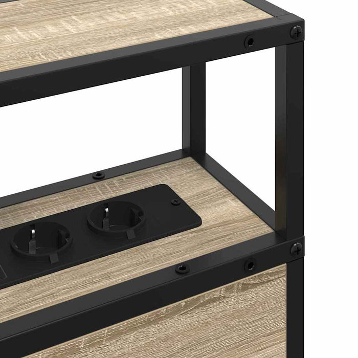 Tăblie de depozitare cu raft Stejar sonoma 135 cm Lemn compozit - WALTI WALTI