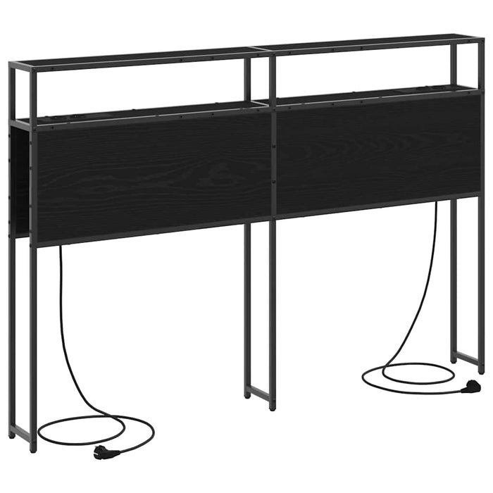 Tăblie de depozitare cu raft Stejar negru 160 cm Lemn compozit - WALTI WALTI