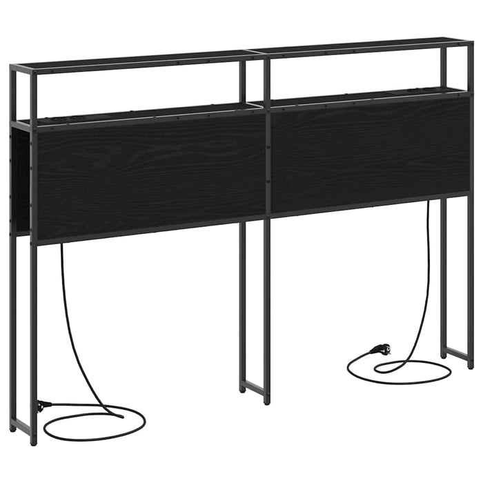 Tăblie de depozitare cu raft Stejar negru 160 cm Lemn compozit - WALTI WALTI