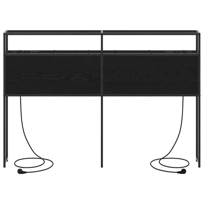 Tăblie de depozitare cu raft Stejar negru 160 cm Lemn compozit - WALTI WALTI