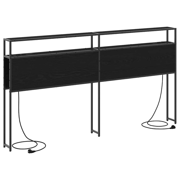 Tăblie de depozitare cu raft Stejar negru 180 cm Lemn compozit - WALTI WALTI