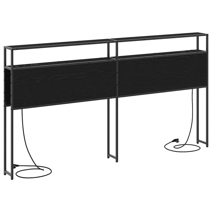 Tăblie de depozitare cu raft Stejar negru 180 cm Lemn compozit - WALTI WALTI