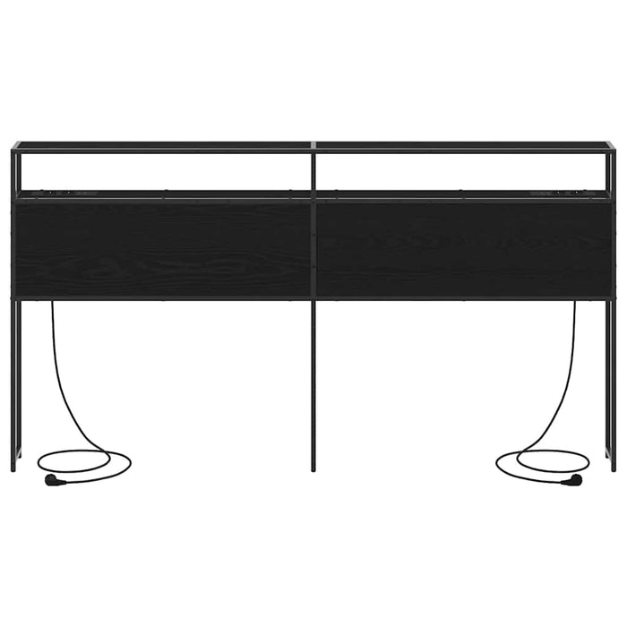 Tăblie de depozitare cu raft Stejar negru 180 cm Lemn compozit - WALTI WALTI
