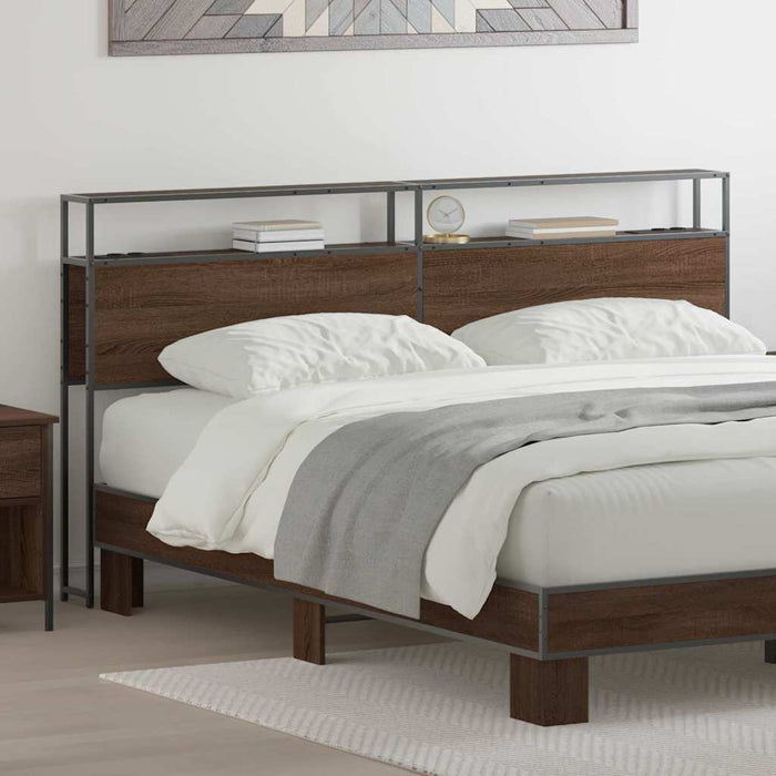 Tăblie de depozitare cu raft Stejar brun 180 cm Lemn compozit - WALTI WALTI