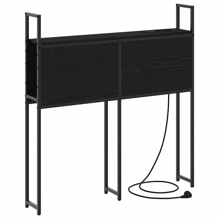 Tăblie de Depozitare cu Stație de Încărcare Stejar negru 75 cm - WALTI WALTI
