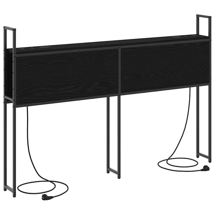 Tăblie de Depozitare cu Stație de Încărcare Stejar negru 140 cm - WALTI WALTI