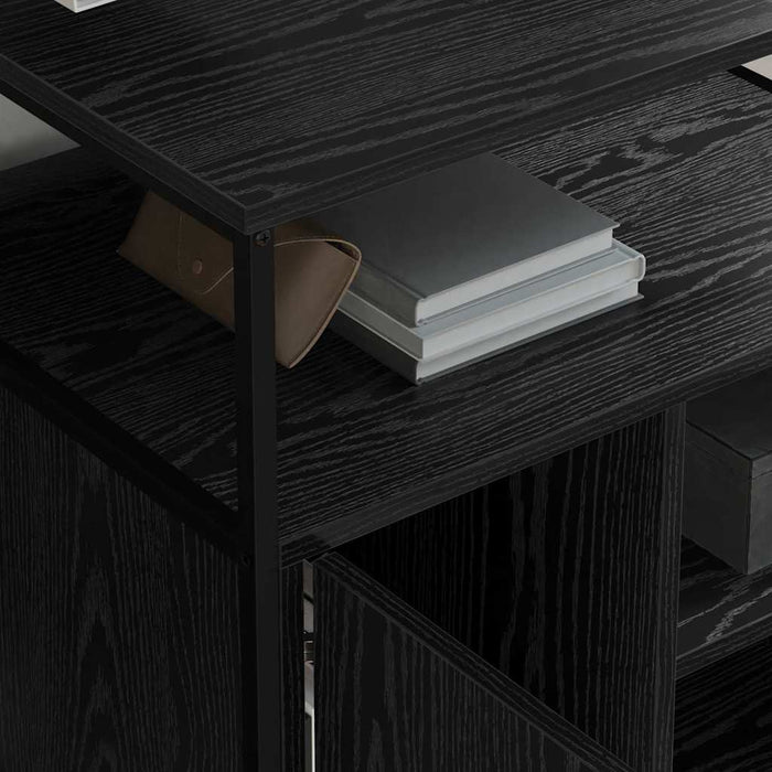Cabinet cu Stație de Încărcare Stejar Negru 61 x 46 x 67 cm - WALTI WALTI