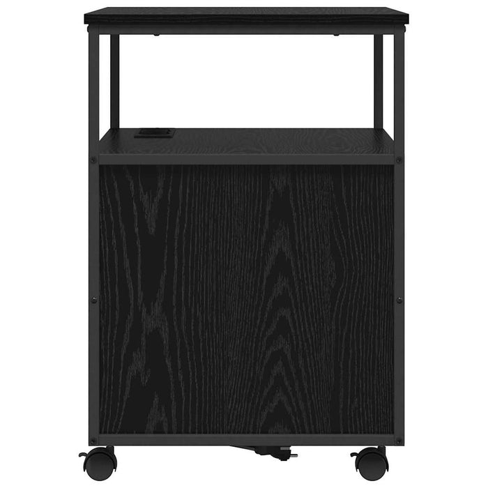Cabinet cu Stație de Încărcare Stejar Negru 61 x 46 x 67 cm - WALTI WALTI