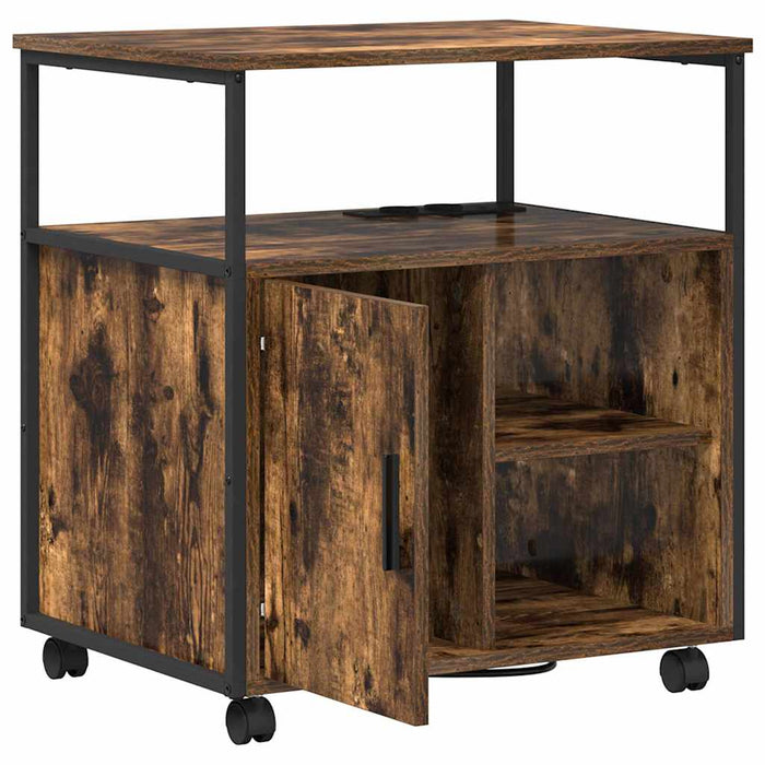 Cabinet cu Stație de Încărcare Stejar fumuriu 61 x 46 x 67 cm - WALTI WALTI