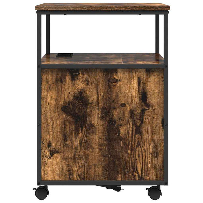Cabinet cu Stație de Încărcare Stejar fumuriu 61 x 46 x 67 cm - WALTI WALTI