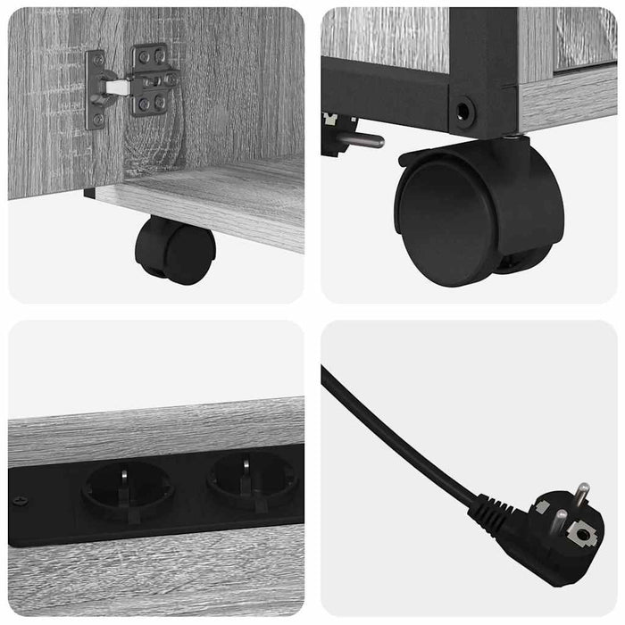 Cabinet cu Stație de Încărcare Gri Sonoma 61 x 46 x 67 cm - WALTI WALTI