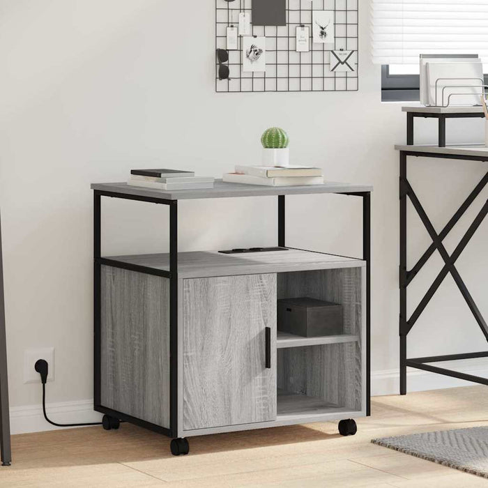 Cabinet cu Stație de Încărcare Gri Sonoma 61 x 46 x 67 cm - WALTI WALTI