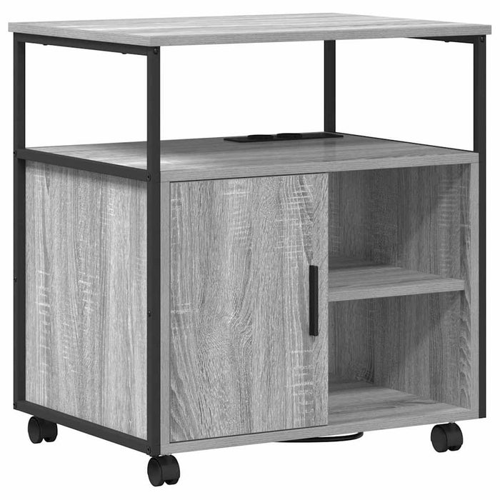 Cabinet cu Stație de Încărcare Gri Sonoma 61 x 46 x 67 cm - WALTI WALTI