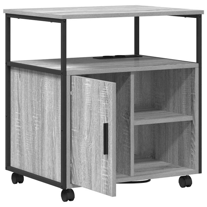 Cabinet cu Stație de Încărcare Gri Sonoma 61 x 46 x 67 cm - WALTI WALTI