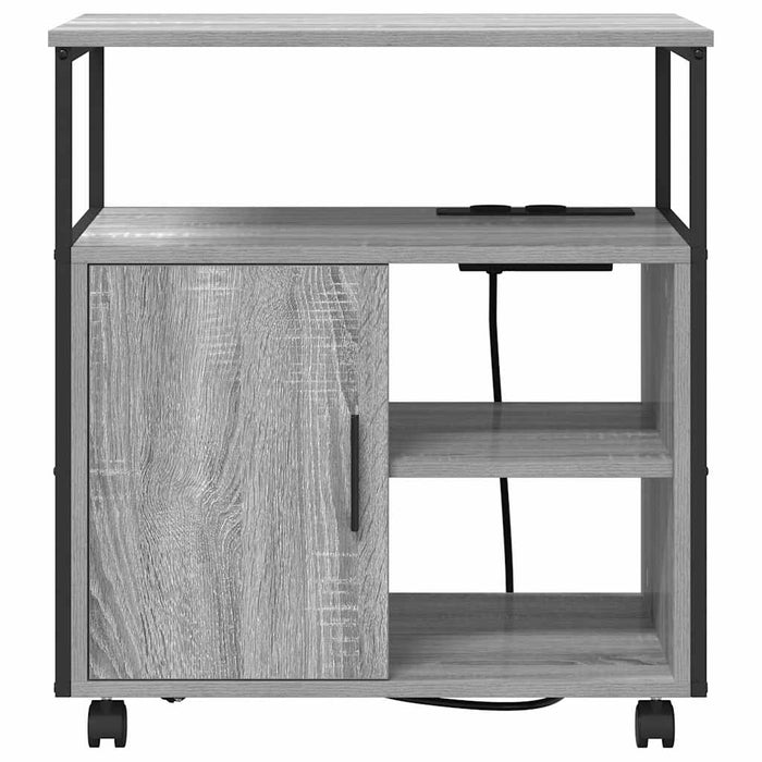 Cabinet cu Stație de Încărcare Gri Sonoma 61 x 46 x 67 cm - WALTI WALTI