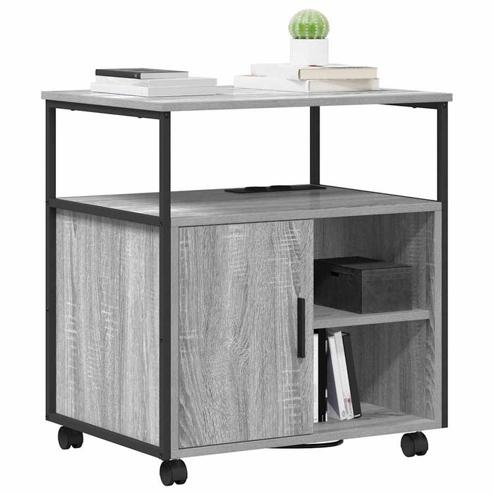 Cabinet cu Stație de Încărcare Gri Sonoma 61 x 46 x 67 cm - WALTI WALTI