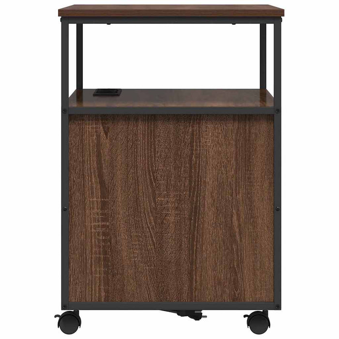 Cabinet cu Stație de Încărcare Stejar închis 61 x 46 x 67 cm - WALTI WALTI