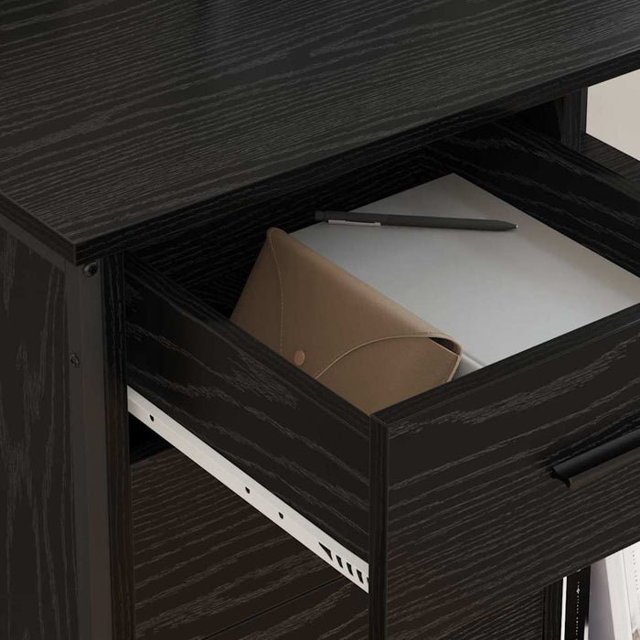 Cabinet cu Stație de Încărcare Stejar Negru 76 x 41 x 72 cm - WALTI WALTI