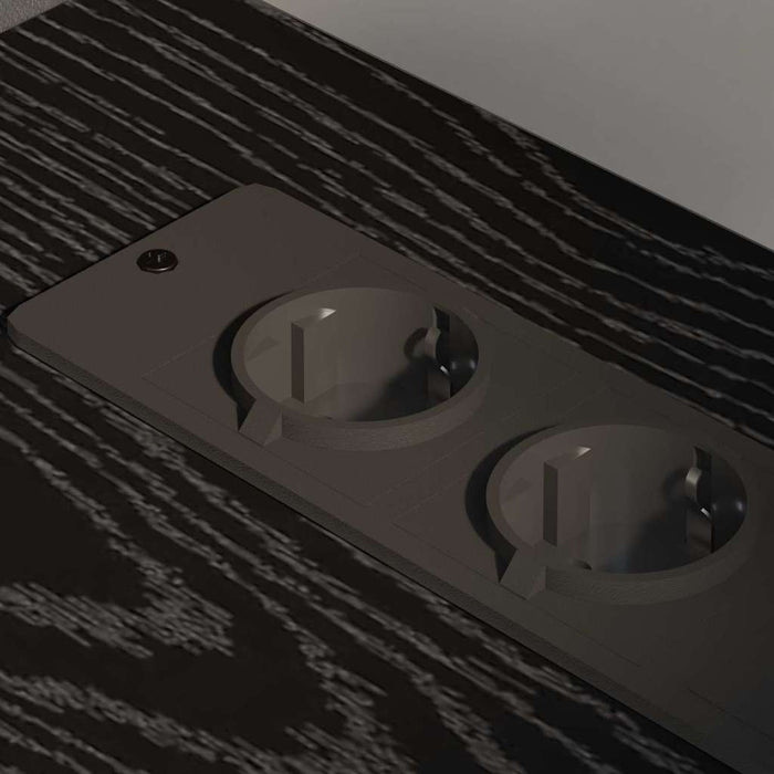 Cabinet cu Stație de Încărcare Stejar Negru 76 x 41 x 72 cm - WALTI WALTI